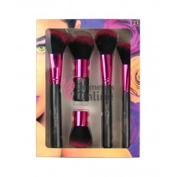 Pensule de Make-up  5 bucati Fuchsia DIRECTOR CHARM Profesionale MKB21 - 10596 